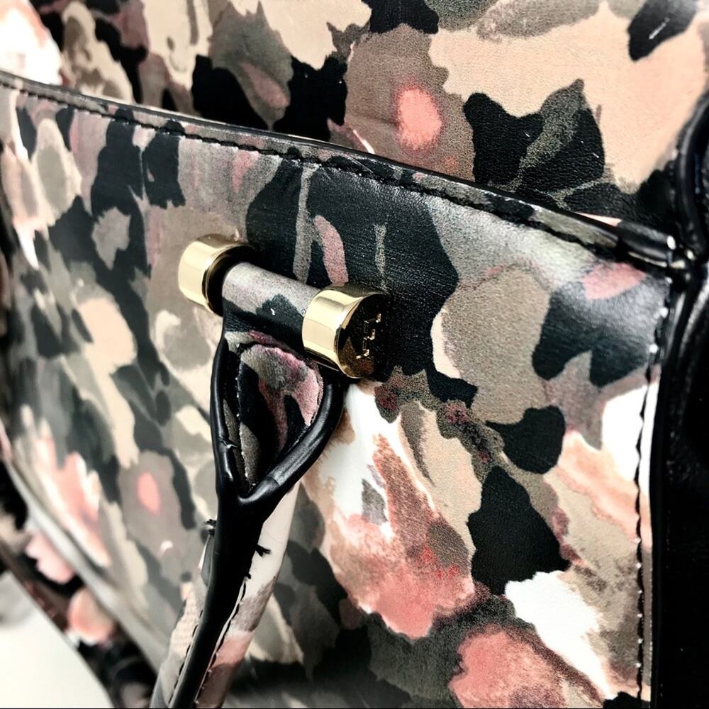 French Connection NWT Camo Floral Shoulder Bag Devin Satchel Purse - Picture 7 of 12